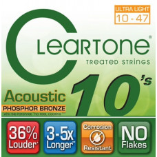 Струни для гітари CLEARTONE 7410 ACOUSTIC PHOSPHOR BRONZE ULTRA LIGHT (10-47)