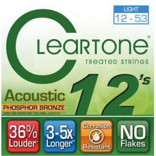 Струни для гітари CLEARTONE 7412 ACOUSTIC PHOSPHOR BRONZE LIGHT (12-53)