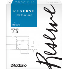 Тростини для духового інструменту D'ADDARIO Reserve Bb Clarinet #2.0 - 10 Pack