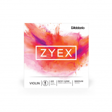 Струни для смичкових інструментів D'ADDARIO ZYEX  VIOLIN STRING E 4/4 MEDIUM TENSION