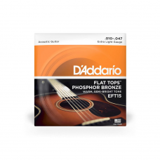 Струни для гітари D'ADDARIO EFT15 FLAT TOPS PHOSPHOR BRONZE EXTRA LIGHT (10-47)