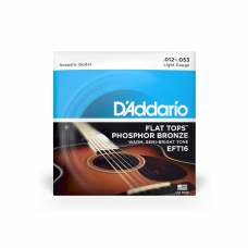 Струни для гітари D'ADDARIO EFT16 FLAT TOPS PHOSPHOR BRONZE LIGHT (12-53)