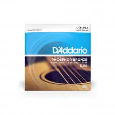 Струни для гітари D'ADDARIO EJ16 PHOSPHOR BRONZE REGULAR LIGHT (12-53)