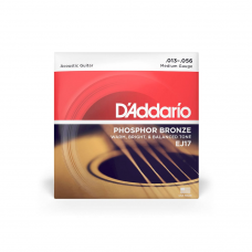 Струни для гітари D'ADDARIO EJ17 PHOSPHOR BRONZE MEDIUM (13-56)