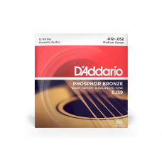 Струни для гітари D'ADDARIO EJ39 PHOSPHOR BRONZE MEDIUM 12-STRING (12-52)