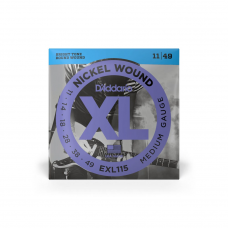Струни для гітари D'ADDARIO EXL115 XL NICKEL WOUND MEDIUM (11-49)
