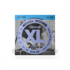 Струни для гітари D'ADDARIO EXL116 XL NICKEL WOUND MEDIUM TOP / HEAVY BOTTOM (11-52)