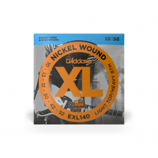 Струни для гітари D'ADDARIO EXL140 XL NICKEL WOUND LIGHT TOP / HEAVY BOTTOM (10-52)