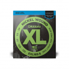 Струни для гітари D'ADDARIO EXL165-5 XL NICKEL WOUND BASS REG LIGHT TOP / MED BOTTOM 5-STRING (45-135)
