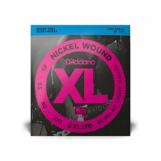 Струни для гітари D'ADDARIO EXL170 XL NICKEL WOUND BASS REGULAR LIGHT (45-100)