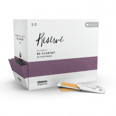 Тростини для духового інструменту D'ADDARIO Organic Reserve Classic Bb Clarinet #3.0 - 25 Box