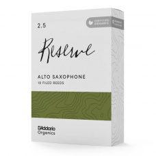 Тростини для духового інструменту D'ADDARIO Organic Reserve - Alto Sax #2.5 - 10 Box