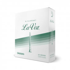 Тростини для духового інструменту D'ADDARIO La Voz - Bb Clarinet Medium Soft - 10 Pack