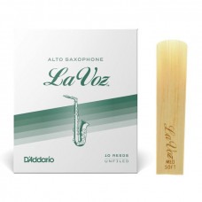 Тростини для духового інструменту D'ADDARIO La Voz - Alto Sax Medium Soft (1шт)
