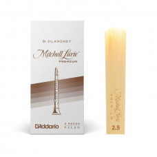 Тростини для духового інструменту D'ADDARIO Mitchell Lurie Premium - Bb Clarinet #2.5 (1шт)