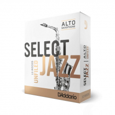 Тростини для духового інструменту D'ADDARIO Select Jazz - Alto Sax Unfiled 2H - 10 Pack