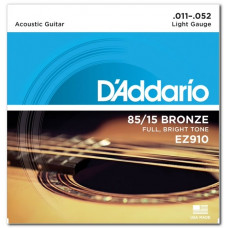 Струни для гітари D'ADDARIO EZ910 85/15 BRONZE LIGHT (11-52)