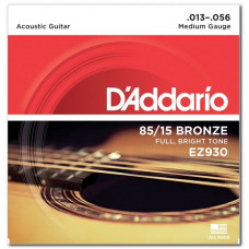 Струни для гітари D'ADDARIO EZ930 85/15 BRONZE MEDIUM (13-56)