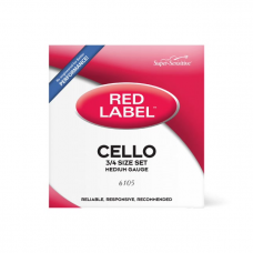 Струни для смичкових інструментів D'ADDARIO Super Sensitive 6105 Red Label Cello String Set - 3/4 Size