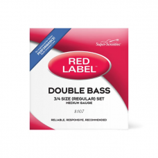 Струни для смичкових інструментів D'ADDARIO Super Sensitive 8107 Red Label Double Bass String Set - 3/4 Size