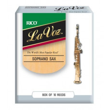 Тростини для духового інструменту RICO La Voz - Soprano Sax Medium Soft - 10 Pack