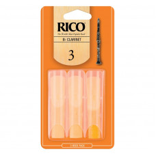 Тростини для духового інструменту RICO Rico - Bb Clarinet #3.0 - 3-Pack