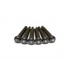 GRAPH TECH PP-2182-00 TUSQ Bridge Pins Martin Style 2mm Black / Paua Dot (6 Pcs) Набір кілочків