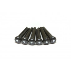 GRAPH TECH PP-2142-00 TUSQ Bridge Pins Martin Style 2mm Black / Mother-Of-Pearl Dot (6 Pcs) Набір кілочків