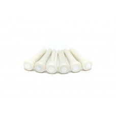 GRAPH TECH PP-1044-00 TUSQ Bridge Pins 4mm White / Mother-of-Pearl Dot (6 Pcs) Набір кілочків