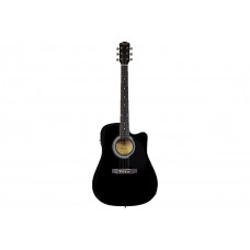 SQUIER by FENDER SA-105CE BLACK Гитара электроакустическая