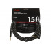 Кабель інструментальний FENDER CABLE DELUXE SERIES 15' ANGLED BLACK TWEED