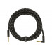 Кабель інструментальний FENDER CABLE DELUXE SERIES 15' ANGLED BLACK TWEED