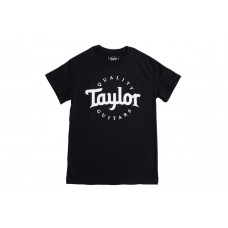 Футболка TAYLOR GUITARS T-SHIRT MENS BLACK WHITE LOGO M