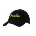 FENDER GOLD SPAGHETTI LOGO CORDUROY BASEBALL HAT BLACK Кепка FENDER GOLD SPAGHETTI LOGO CORDUROY BASEBALL HAT BLACK Кепка