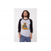 FENDER RAGLAN METEORA GRAY BLACK XXL Лонгслив