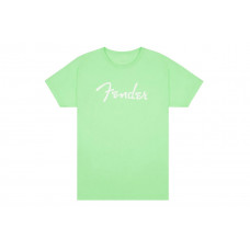 FENDER T-SHIRT SPAGHETTI LOGO SURF GREEN M Футболка