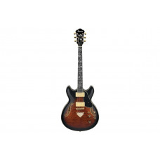 Semi-acoustic electric guitar IBANEZ AS93QMSP DBS