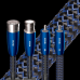 Pair 0.75m WATER 72V DBS RCA