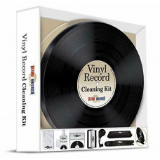 Vinyl Record Cleaning Kit In Round Tin - Black/Silver набір для чищення вінілу