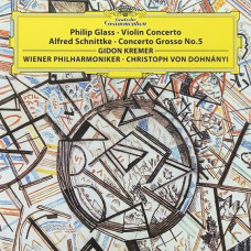 Вінілова платівка Philip Glass Alfred Schnittke Gidon Kremer Wiener Philharmoniker Christoph von Dohnanyi – Violin Concerto / Concerto Grosso No. 5 (LP, Album, Reissue, Vinyl)