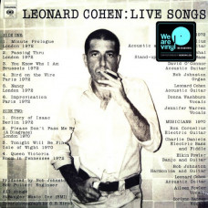 Вінілова платівка Leonard Cohen – Live Songs (LP, Album, Reissue, 180 Gram, Vinyl)