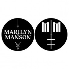 Вінілова платівка Marilyn Manson Logo Turntable Slipmat Set Decks Vinyl Official Metal Band Merch