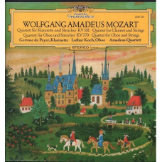 Вінілова платівка Gervase De Peyer, Lothar Koch, Amadeus-Quartett – Quintett Fur Klarinette Und Streicher A-Dur KV 581 - Quartett Fur Oboe Und Streicher F-Dur KV 370 (LP, Album, Vinyl)