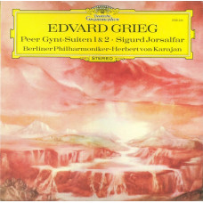 Edvard Grieg - Berliner Philharmoniker · Herbert von Karajan – Peer Gynt-Suiten 1 & 2 • Sigurd Jorsalfar (LP, Repress, Stereo, Vinyl) Edvard Grieg - Berliner Philharmoniker · Herbert von Karajan – Peer Gynt-Suiten 1 & 2 • Sigurd Jorsalfar (LP, Repress, Stereo, Vinyl)
