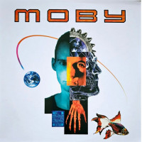 Moby – Moby (Vinyl, LP, Album, Limited Edition, Numbered, Reissue, Black, White & Blue Marble, 140g, Vinyl)